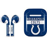 Skinit Decal Audio Skin for Apple AirPods with Lightning Charging Case - Officially Licensed NFL Indianapolis Colts Blue Performance Series Design