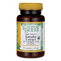 Swanson High Potency Banaba Extract 2% Corosolic Acid 60 Milligrams 90 Capsules