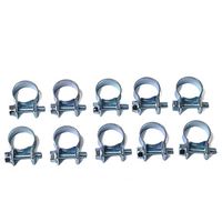 Daindy 10PCS/Set 8-10MM Hose Clamp Circular Pipe Clamp Air Water Tube Clips Water Pipe Fasteners Fuel Hose Clamps