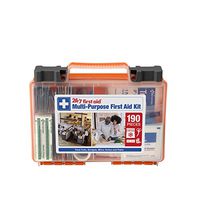 24/7 First Aid 190 Piece First Aid Kit, Orange