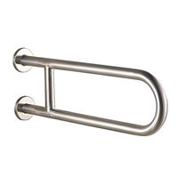 Goquik Bathroom Handrail Stainless Steel Handrail Bathroom Washbasin Handrail Elderly Disabled Toilet U-Shaped Safety Handrail Armrest (Color : Brushed)