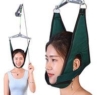 Traction Equipment Neck Traction Hammock,Cervical Neck Traction Over The Door Device for Physical Therapy Helps Neck Pain Arthritis Disc Bulges Relaxation Device