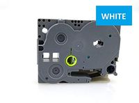 36mm Width Laminated Label Tape for Brother P-Touch PT-1000. White ON Blue 8m in Length. TZe-565. See Description for List of Compatible Printers. TZ-565