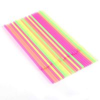 450 Count Drinking Straws Neon Disposable Flexible Colored Bendy Plastic Straws