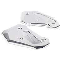 Frames & Fittings Motorcycle Foot Rests Footrest Pedal Guard Protector Cover for Yamaha MT07 FZ07 MT-07 FZ-07 2014 2015 2016 2017 CNC Accessories - (Color: Silver)