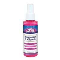 Heritage Store Rosewater & Glycerin | Hydrating Mist for Skin & Hair | No Dyes or Alcohol, Vegan & Cruelty Free | 4oz