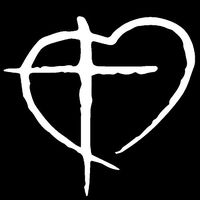 Keen Heart Cross Love Jesus Vinyl Decal Sticker|Car Truck Van Wall Laptop|White|5.25 in|KCD681