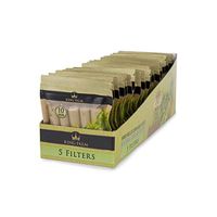 King Palms Hand Rolled Corn Husk Filters - 10mm - 5 Filters/Pack - (24 Pack Display Box)