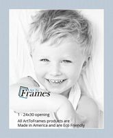 24x30 Fountain Blue / Baby Blue Custom Mat for Picture Frame with 20x26 opening size (Mat Only, Frame NOT Included)