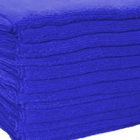 Towels 24 Dark Blue Microfiber New Cleaning Cloths Bulk 16X16 Manufacturers Sale