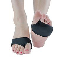SUPVOX 1 Pair Forefoot Metatarsal Pads Ball of Foot Cushions Sleeve for Calluses Blisters and Forefoot Cushioning Prevention Black Size M