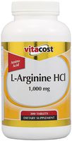 Vitacost L-Arginine HCl - 1000 Milligram , 300 Tablets