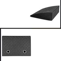 Rubber Car Curb Ramps Car Uphill Pad, Rubber Portable Foot Pad, Multi-height Slotted Ramp for Trucks, Trolleys, Caravan Ramp Mats Black (size: 98.5 25 9cm) Threshold Ramp Kit Set for Driveway- 1PC