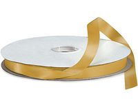 Gold Ale Double Faced Satin Ribbon 5/8"x100 yds 100% Polyester (2 Spools) - WRAPS-DFS3684