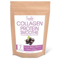 Sparkle Collagen Protein Smoothie Mix (Acai Berry) [7 serves] VERISOL Collagen, Vitamin C, Acai Berries, Blueberries, Goji Berries, Pomegranate, Strawberries, Chia Powder, Coconut Water, Oats, Flax