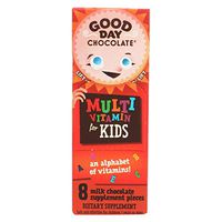 Good Day Chocolate, Kids Multivitamin Milk Chocolate, 8 Count