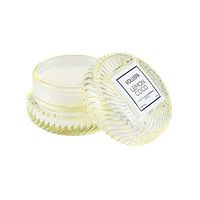 Voluspa Lemon Coco Macaron Glass Candle, 1.8 Ounces (Yellow)