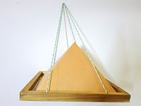Giza 51 Degree 9" 100% Copper Meditation Pyramid | Handmade and Hand-Painted by Spiritual Masters | Great Magnetic and Pyramid Therapy Product