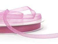 Ben Collection 1/4" X 50 Yard Plain Organza Ribbon Art & Sawing Craft Party Favor Gift Wrapping (Mauve)