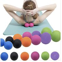 Massage Balls Soft Physical Yoga and Pilates Therapy Rubber Balls for Instant Muscle Pain Relief Foot Massage Back Massage (Blue)