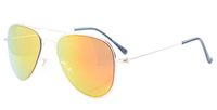 Eyekepper 3-10yr Old Kids Child Pilot Sunglasses Gold Frame-Red Mirror