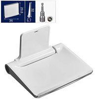ZHAO XIN Stylish Folding Shower Seat Attachment - Durable Foldable Luxury Bath Seats - with Wall Mounted Chrome Brackets