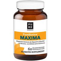 PURE ESSENCE LABS Maxima Probiotics 100 Billion CFU by Pure Essence - 15 Strains for Immune Support and Digestive Health - 60 Capsules