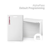 AlphaPass Clamshell Proximity Card for Access Control. Replaces HID 1326 ProxCard II. Standard 26 bit H10301 Format. (25 Pack)