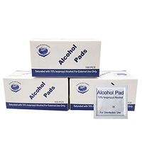 SIVERY 500 Pcs Alcohol Wet Wipe Disposable Disinfection Prep Swap Pad Antiseptic Skin Cleaning Care Jewelry Mobile Phone Computer Clean Wipe (500)