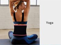 Amara Waist Trimmer Belt,Adjustable Sweating Sports Belt Sliming Belt Sweating Belt Yoga Belt Fat Burner Accelerates Weight Loss Waist Trainer Belt 11623cm,Rose-red