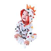 Infant Romper Toddler Jumpsuits Hotsales!!! for 6-9 Months Newborn Baby Hooded Cartoon Dinosaur Romper Jumpsuit Boys Girls Outfits
