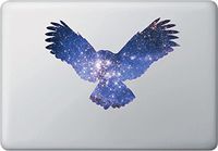 Yadda-Yadda Design Co. Cosmic Owl Flying - Spirit Animal - Galaxy Guide - MacBook | Laptop | Tablet | iPad | Indoor Use - Vinyl Decal Sticker Copyright 2015 (8" w x 5.5" h) (Medium, Cosmic)