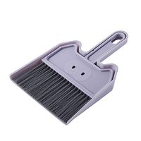 ICTOLOGY Small Broom Set Cleaning Brush Keyboard With Dust pan Computer Debris Brush Home Desktop Broom and Dust Pan Brush