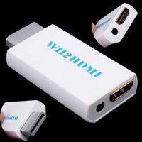 High Brain Wii to HDMI 480p Converter Adapter Wii2 HDMI 3.5mm Audio Box