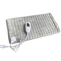 Electric Heating Pad for Back Pain Relief, Heat Pad with 6 Temperature Setting, 4 Timer Settings Machine Washable Home Office Use,Gray