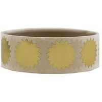 JAM PAPER Circle Label Wafer Seals with Serrated Edges - 3/4 Inch Diameter - Gold - 100 Round Labels/Pack