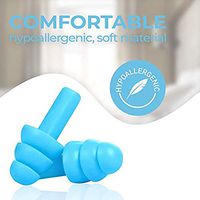 Noise Cancelling Ear Plugs for Sleeping and Snoring by AUVIS (2 Pack) - Soft Silicone Reusable Earplugs Sound Blocking