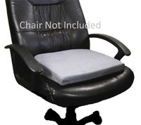 Extra Thick Memory Foam Tailbone Seat Cushion Pad for Sitting Relief & Posture Aid for Office Home & Driving, Gray