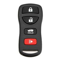 Keyless Entry Blank Replacement Key Remote FOB Shell Case for Nissan 4 Button