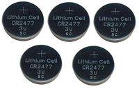 New 5PCS CR2477 BR2477 2477 3V Lithium Batteries FBA