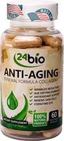 24bio Best CoQ10 Upgraded Collagen Pills, Wrinkle Reduction Supplement Complex with Grape Seed Extract That Works, Pure Verisol Collagen Capsules for Anti-Aging, Antioxidant Support & Skin Health