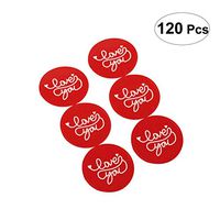 BinaryABC Valentines Day Gift Tag Stickers,Valentines Day Decorations,Baking Packaging Sealing Sticker Adhesive Labels,120pcs