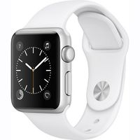Apple Watch Series 1 Smartwatch 42mm Silver Aluminum Case, White Sport Band (Newest Model) (Renewed)