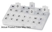 Medi Planner (Medicine Organizer / Dispenser with Braille Markings) By Apex Healthcare Products (Bulk Quantity of 12)