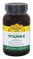 Country Life Natural Vitamin E - Supports Immune Health - 400 IU, 90 Softgels
