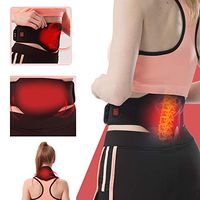 Lower Back Heating Pad/Heating Waist Belt Wrap W/7.4V Rechargeable Battery Heat Therapy, 3 Heating Setting, Pain Relief for Back Waist Abdominal Stomach Lumbar Thigh Muscle Strain, for Men Women