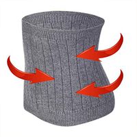 QCHOMEE Unisex Lumbar Belt Medical Back Thermal Abdominal Belt Sports Muscle Building Slim Cashmere Operation Knitted Warm Thick Band Belt Warming Belly Kidney Size Relieving Pain