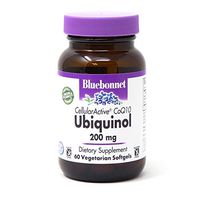 Bluebonnet Nutrition Cellular Active CoQ10 Ubiquinol 200mg Vegetarian Softgels, Heart Health & Cellular Health, Ubiquinol from Kaneka, Non GMO, Gluten Free, Soy Free, Milk Free, 60 Vegetarian Softgels