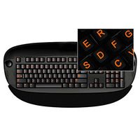 Funkeyboard Orange Glowing Stickers