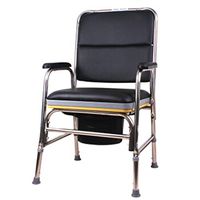 XWZJY Lightweight Homecare Commode Chair Handicap Toilet Seat Safety Steel Frame with Ultra-Premium Padded Non-Slip Handrail Wipe Clean Easy Bathroom Support